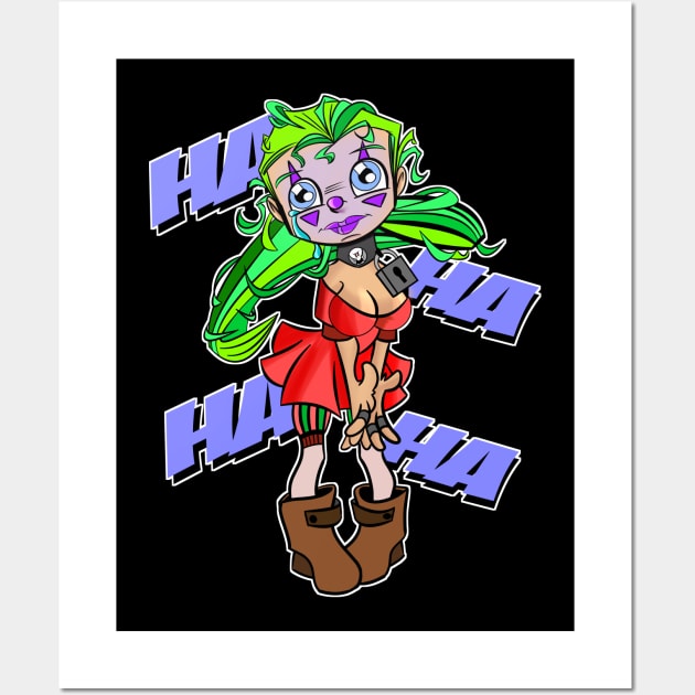 Girl Clown Wall Art by davidfeci